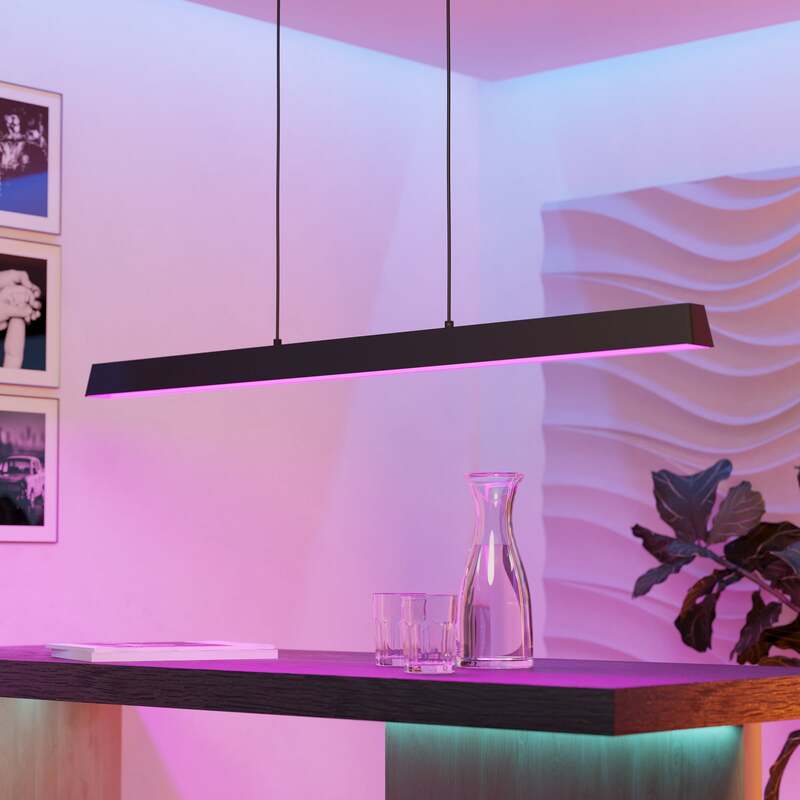EGLO connect Hängeleuchte Simolaris-Z LED Pendelleuchte dimmbar schwarz 122cm - 9002759996031