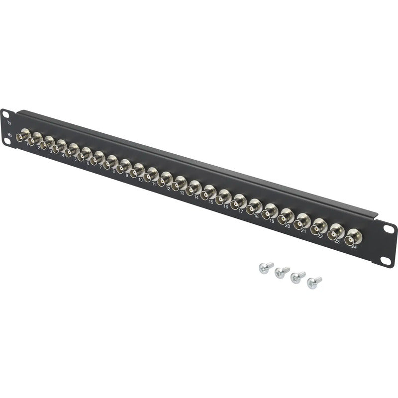 Renkforce BNC-Patchpanel 24 Port 483mm 1HE Bestückt Anschluss Technik 75 Ohm - 4064161082271