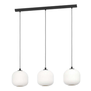 B-Ware Eglo Hängeleuchte Mantunalle Länge 120 cm schwarz weiß Deckenlampe Deckenleuchte