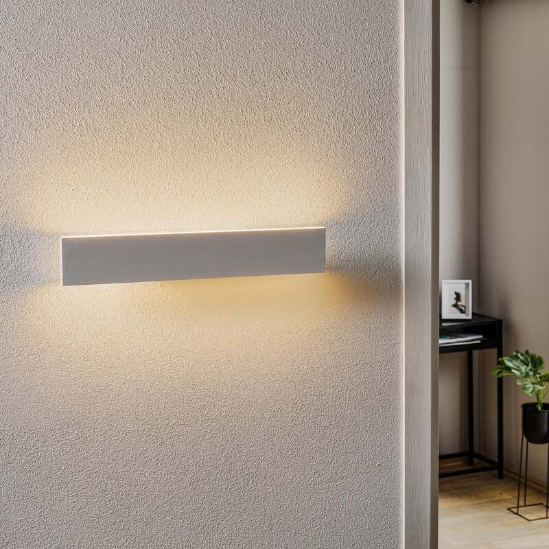 TRIO LIGHTING Wandlampe Concha LED dimmbar Wandleuchte Metall Acryl weiß 47cm - 4017807404593