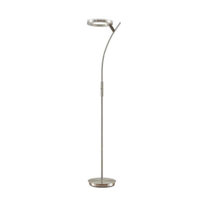 B-Ware Lindby Stehleuchte Darion LED dimmbar Lampe Leuchte grau Metall 180cm hoch