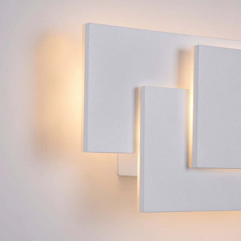 MAYTONI Wandleuchte Wandlampe Trame LED Leuchte Lampe weiß 26x12,5cm IP20 - 4251110042985