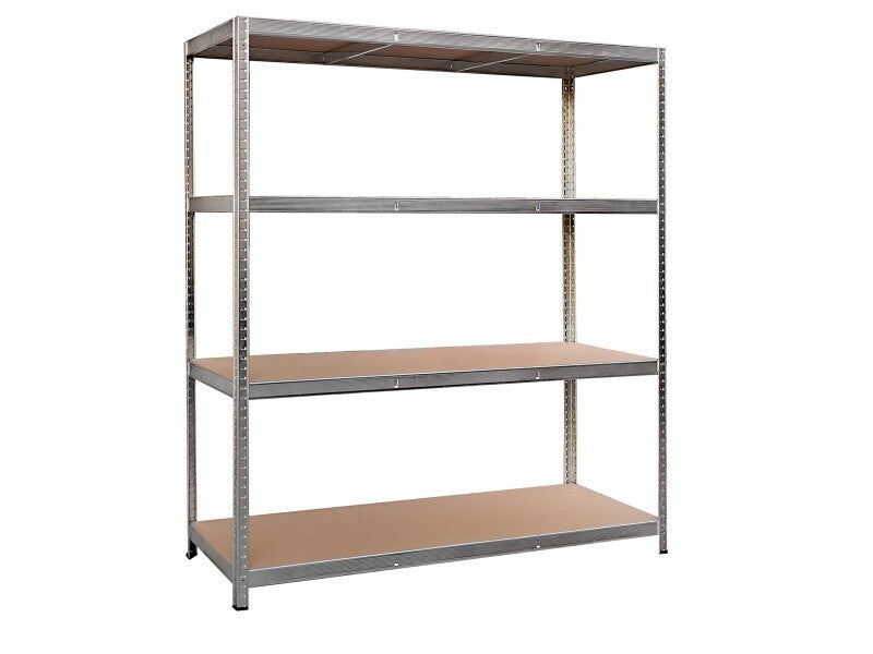 Metall-Schwerlastregal verzinkt 180x160cm variabel höhenverstellbare Regalböden - 4007876470575