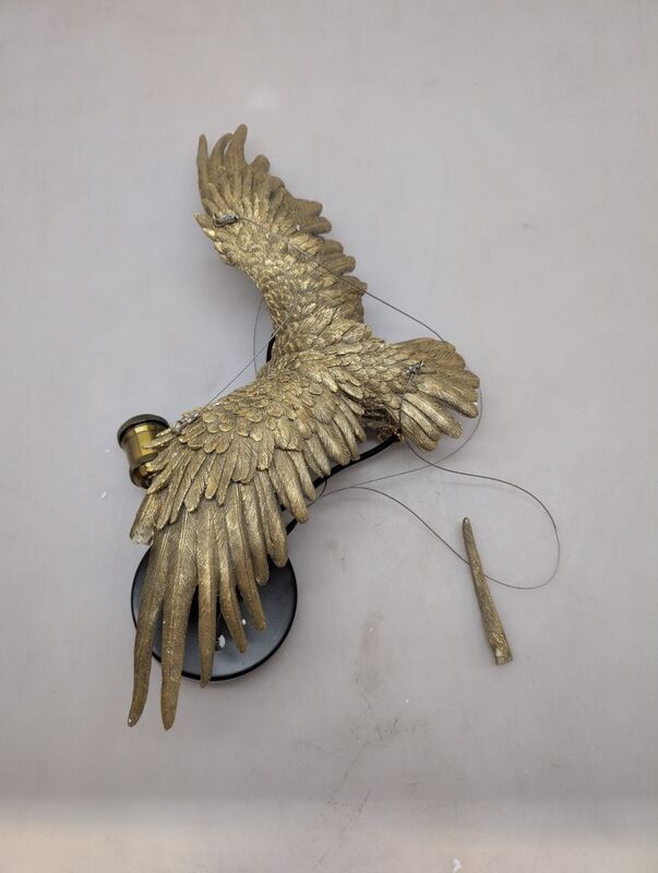 KARE Hängeleuchte Eulenfigur Hängelampe LED Pendelleuchte dimmbar gold schwarz - 4025621522928