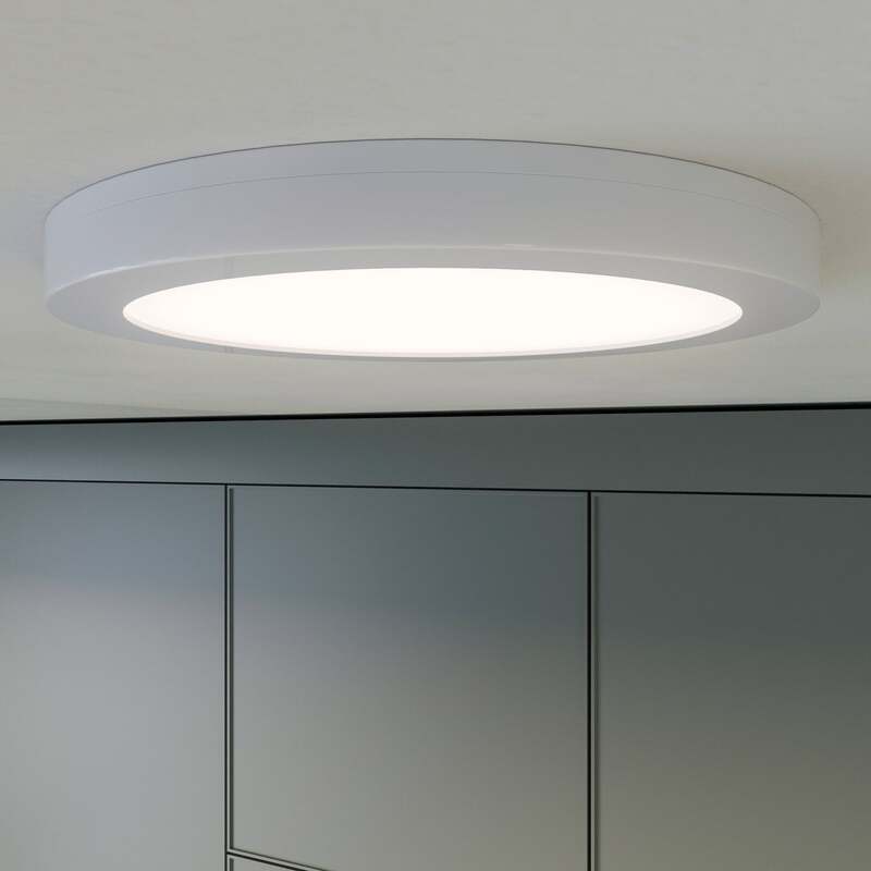 Prios Deckenlampe Aureka LED Lampe mit Bewegungsmelder Ø23cm warmweiß weiß - 4251911706628