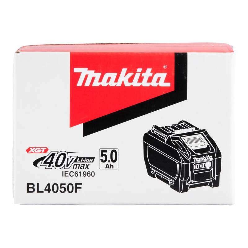 Makita Akku BL4050F Li-Ionen 40V 5Ah Akku Ladegerät robust Baustelle schwarz - 0088381580946