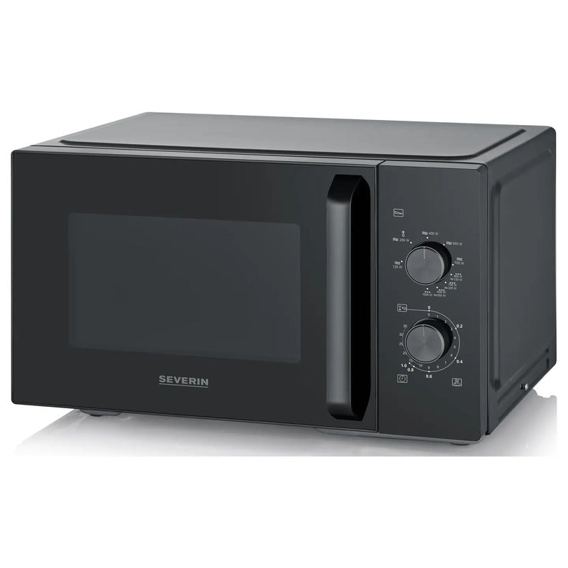 Severin Mikrowelle 900W Schwarz 20l mit 9 Leistungsstufen und Timerfunktion - 4008146048067