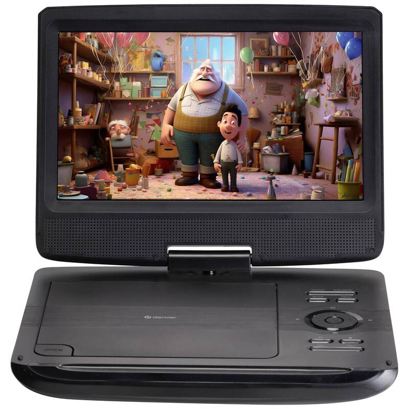 Denver Tragbarer DVD-Player MT-1097 10 Zoll LCD Akkubetrieb schwarz 25,4cm - 5706751068041