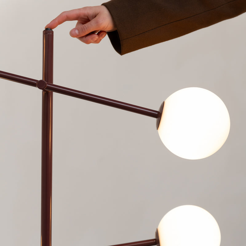 IT'S ABOUT ROMI Stehlampe Copenhagen LED drehbar dimmbar dunkelrot 165cm Höhe - 8716248097482