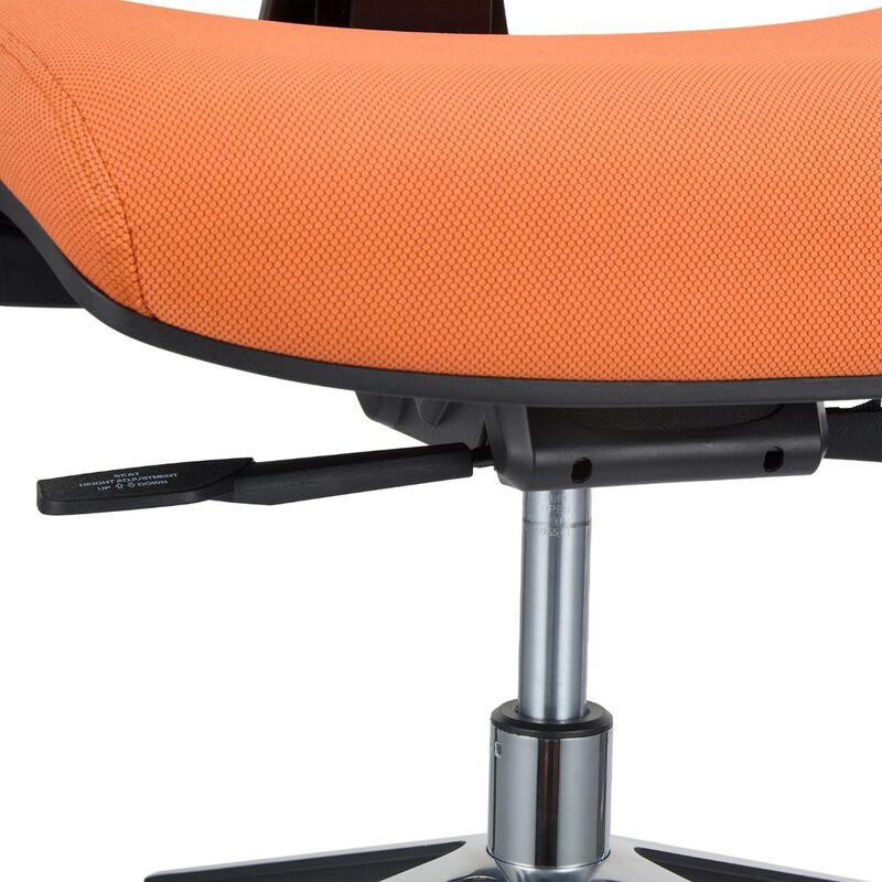 hjh OFFICE Bürostuhl Drehstuhl ERGO LINE II Stoff orange Stuhl Möbel  - 4251084640163
