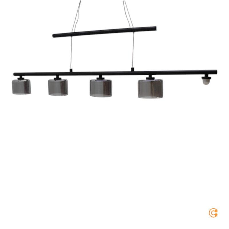 Paul Neuhaus Pendelleuchte Hängeleuchte LED Hydra Glas schwarz Esstisch Beleu411 - 4012248364970