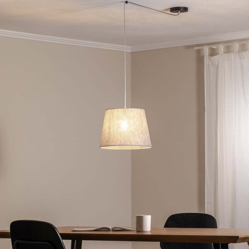 Pendellampe Ascot grau LED Hängelampe Pendelleuchte dimmbar dezentral Ø38cm - 5907106011037