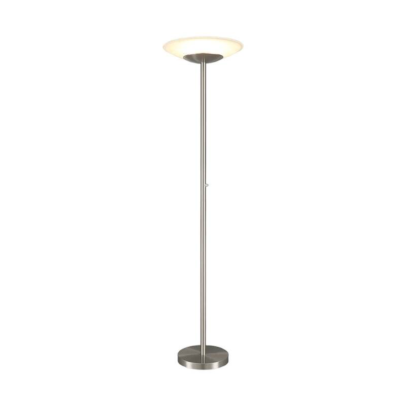Lindby Stehleuchte Ragna LED dimmbar Hängelampe Lampe Leuchte nickel alabaster - 4251096519648
