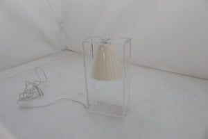 B-Ware Kartell Light-Air Tischlampe Tischlampe Lampe Leuchte glasklar beige E14 IP 20