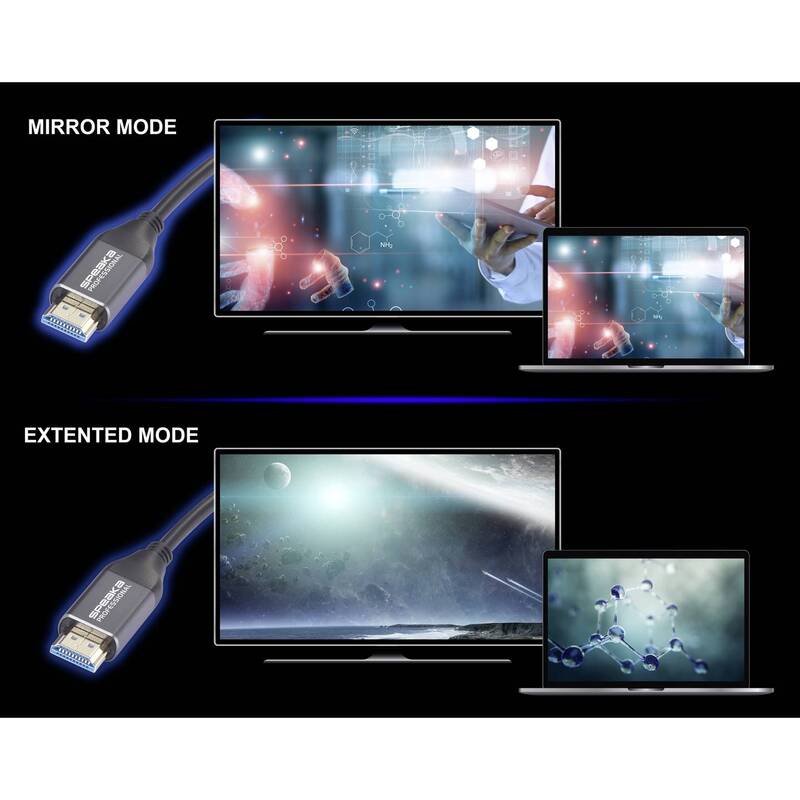 SpeaKa Professional HDMI Kabel 20m HDMI-A Stecker 8K UHD Schwarz AOC 2.1 - 4064161335001