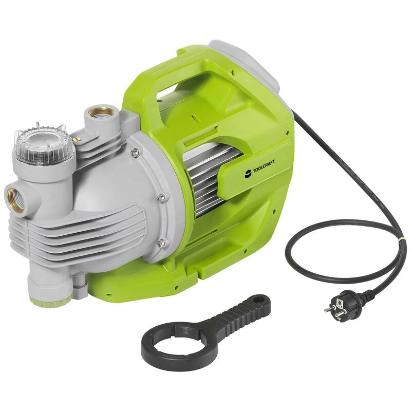 TOOLCRAFT AUTOMATIK GARTENFILTERPUMPE 6000 l/h 53 m Förderhöhe IPX4 1300 W - 4064161310138