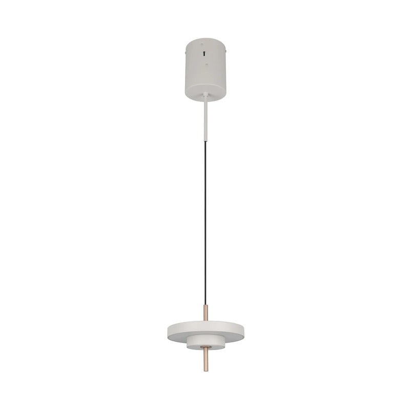 Trio Lighting Pendelleuchte Hängelampe LED Leuchte hellgrau Metall CCT dimmbar - 4017807655933