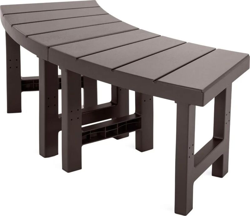 Panchina per Spa Rotinda-2 Pezzi Altezza Media - 6941057422046