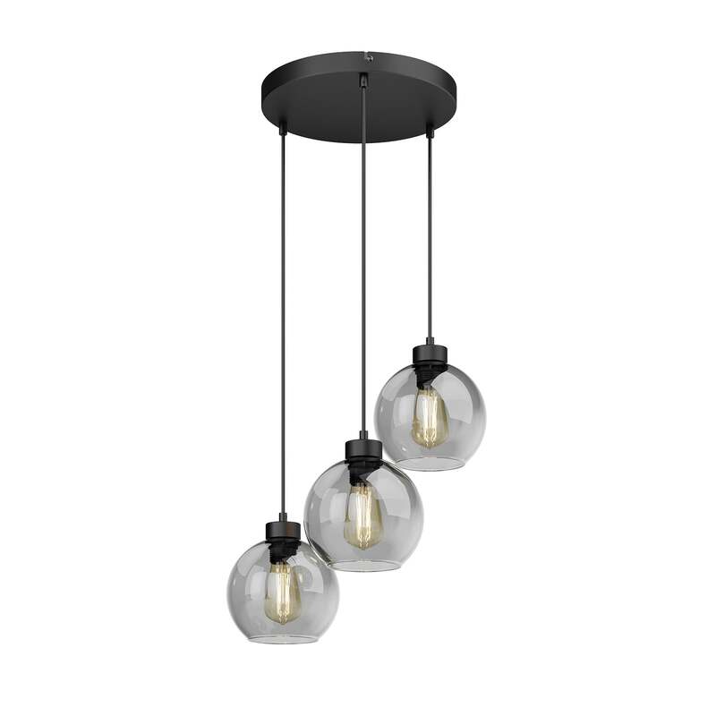 TK-Lighting Hängeleuchte Cubus LED Pendelleuchte dimmbar rauchgrau 3-flammig - 5901780528195