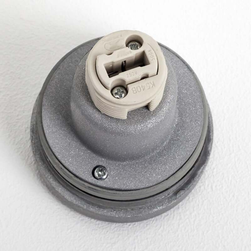 Außenwandleuchte Modena Square grau IP44 Aluminium 25W G9 Halogen - 7318307341300