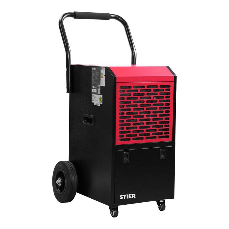 STIER Tragbarer Luftentfeuchter 50L/Tag Smart Control für 50-200m² weiß 800W - 4251709646525