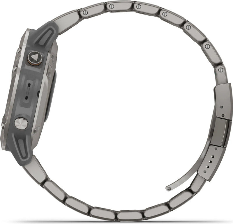 Garmin Sportuhr GPS Uhr Smartwatch Uhr fenix 6 Sapphire Titan 47mm Grau Onesize - 0753759232849