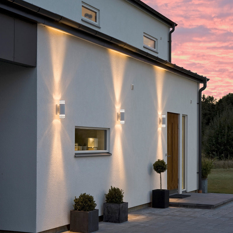 Konstsmide Außenwandleuchte Modena 2-flammig LED Wandleuchte Gartenlampe weiß - 7318307516258