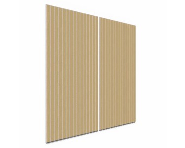 Akustikpaneel Wandverkleidung Akustikfilz Grau 119,8cm x 60cm MDF Eiche natur - 5715579021794