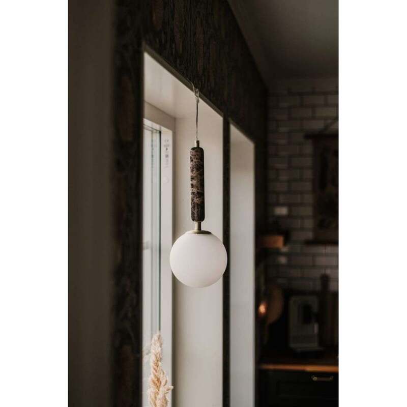 Globen Lighting Pendelleuchte Torrano LED Hängelampe dimmbar braun marmoriert - 7319435405063