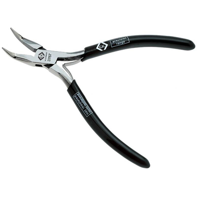 C.K T3767 Spitzzange 45° gebogen 130 mm für präzise Feinmechanik - 5013969499407