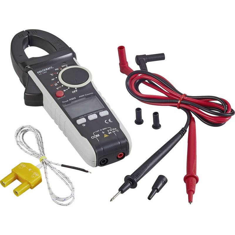 Voltcraft Stromzange VC585 digital CAT III 600V True RMS 4000 Counts kalibriert - 4016139317007
