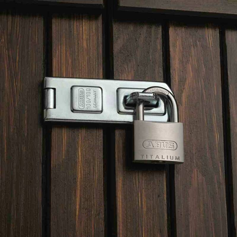 ABUS Vorhangschloss Zylinderschloss 64TI/50 Titalium 50mm 2 Schlüssel 12 STÜCK - 4003318770869