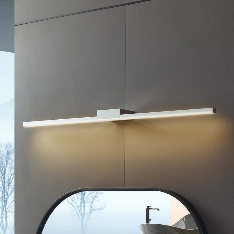 Lucande Spiegellampe Spiegelbeleuchtung LED chrom Aluminium Badezimmerlampe 923 - 4251911776393