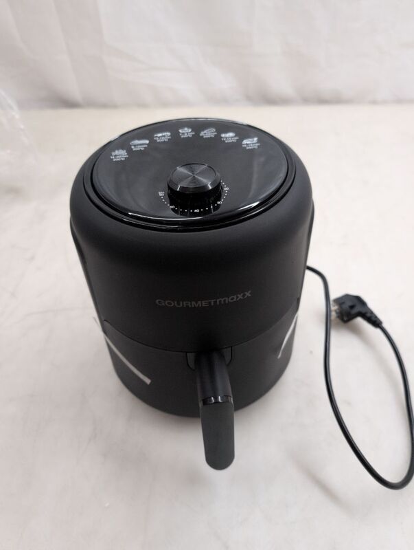 GourmetMaxx Heißluft-Fritteuse 2,3l Fritteuse 1000W schwarz Airfryer Frittieren - 4067522019701