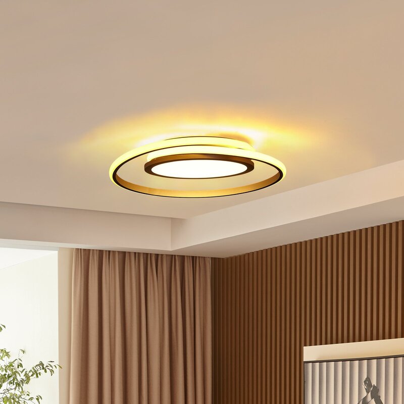 Lucande Deckenleuchte Deckenlampe LED Noud silber Aluminium dimmbar 49 cm - 4251096597653