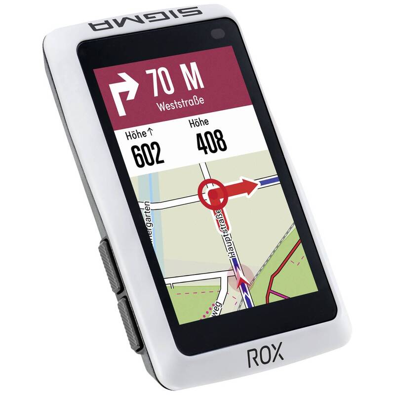 Sigma Fahrrad-Navi ROX 12.1 EVO Bluetooth GPS GLONASS Europa 3 Zoll 110g weiß - 4016224010431