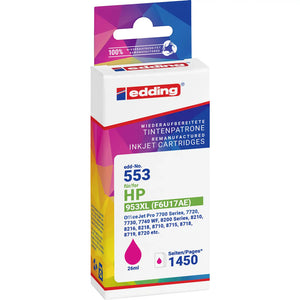 B-Ware edding Druckerpatrone Tintenpatrone kompatibel HP 953XL F6U17AE Magenta EDD-553