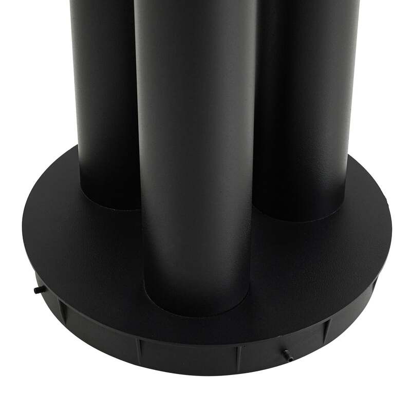 Lindby Wegeleuchte Gavros schwarz 3-flammig Aluminium 132,5 cm IP44 Dimmbar - 4255830900419