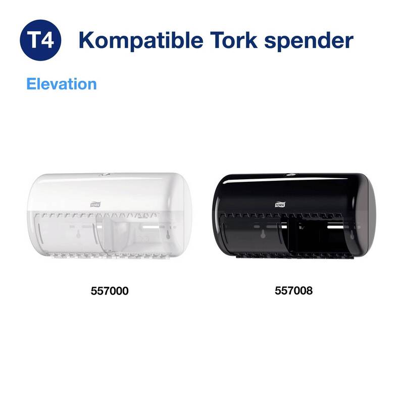 TORK Toilettenpapier T4-System 3-lagig weich 72 Rollen hochweiß Tissue 110316 - 7310791114811