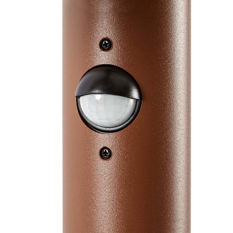 Lucande Wegeleuchte Elune LED Gartenlampe mit Bewegungsmelder braun 77cm IP44 - 4255830907609