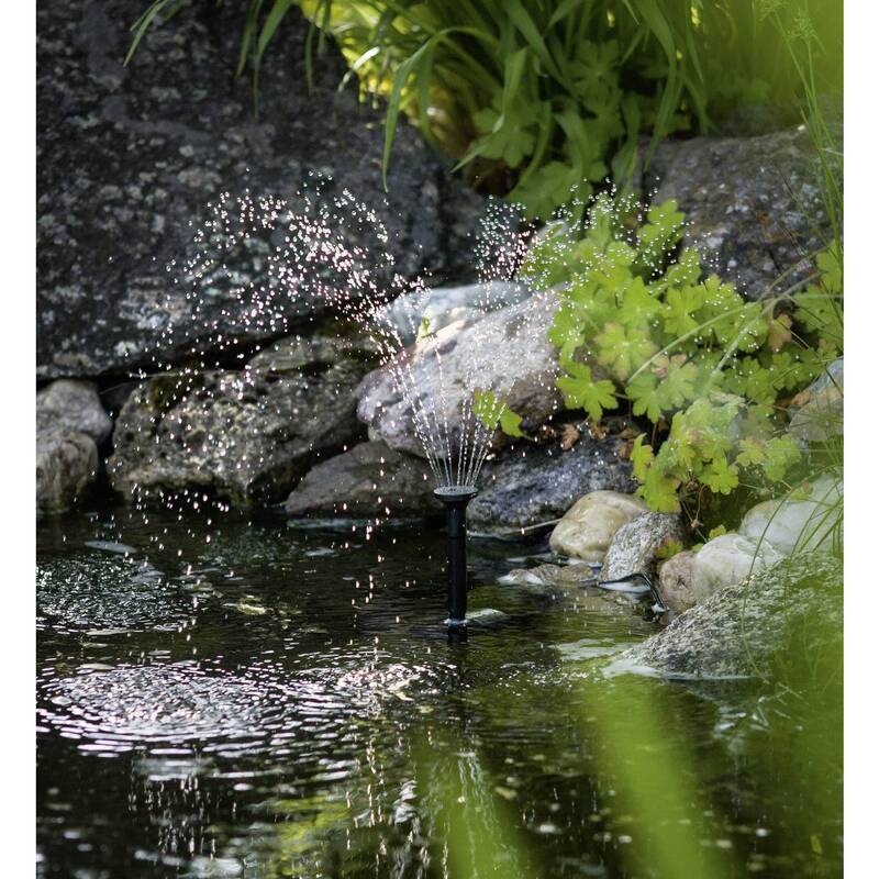 Renkforce Solar-Pumpenset Gartenpumpe Wassersäule 170l/h 0,65m Förderhöhe 6V - 4016138859140