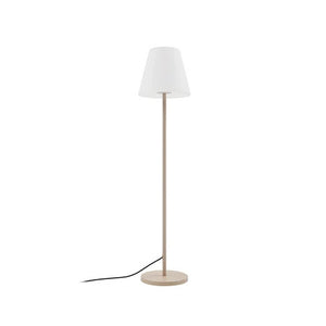 B-Ware Lucande Terrassenleuchte Jaimy beige 152,5 cm E27 IP44 mit Schalter