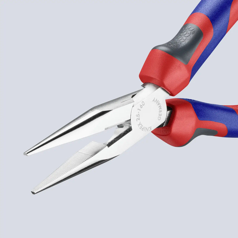 Knipex 25 05 160 Flachrundzange 160 mm Vanadium Elektrostahl für Elektronik - 4003773022817