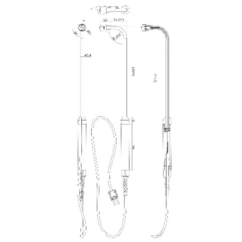 Voltcraft Oberflächenfühler Fühler-Typ K -100 bis 400 °C Temperaturmessung 219mm - 4053199525331