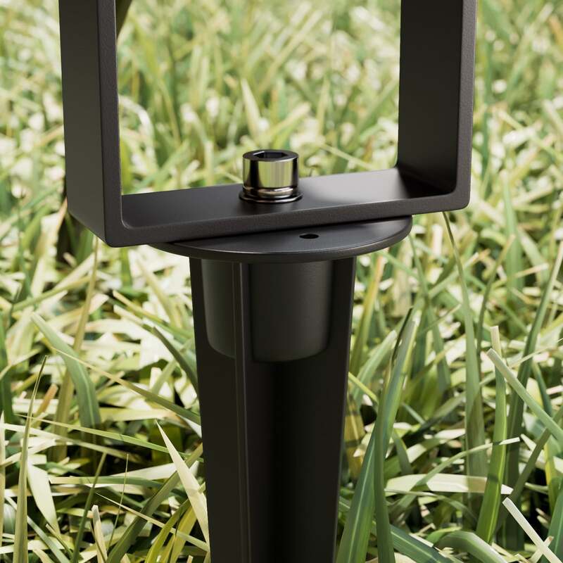 Lucande Außenstrahler Galina Gartenleuchte LED Strahler grau IP65 11cm 1x6W - 4251096556018