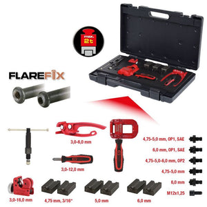 D-Ware KS Tools Universal-Bördelgerät Flarefix 1 hydraulisch 16-tlg für KFZ