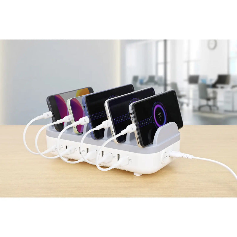 Manhattan 10-Port USB Lade- und Managementsystem 120W für Smartphones Station - 0766623180856