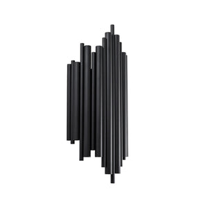 B-Ware Opviq Wandleuchte Wandlampe Reis Schwarz Metall Leuchte Lampe 50 Cm E14 Led