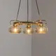 Lucea Rolan Hängeleuchte Pendelleuchte Glas messingfarben Ø 56 cm 3-flammig E27 - 8698525683222