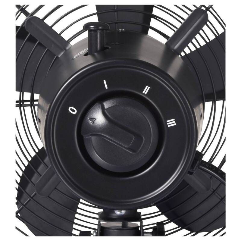 Sygonix Tischventilator SY-6661436 35W oszillierend 3 Stufen Schwarz 230mm - 4064161389400